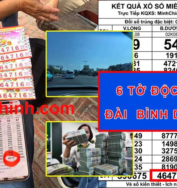 KQXS Bình Dương 20/02/2026: Đại Lý Vé Số Minh Chính Đổi 6 Tờ Đặc Biệt 464716 (12 Tỷ) Dương 20/02/2026 (12 Tỷ)